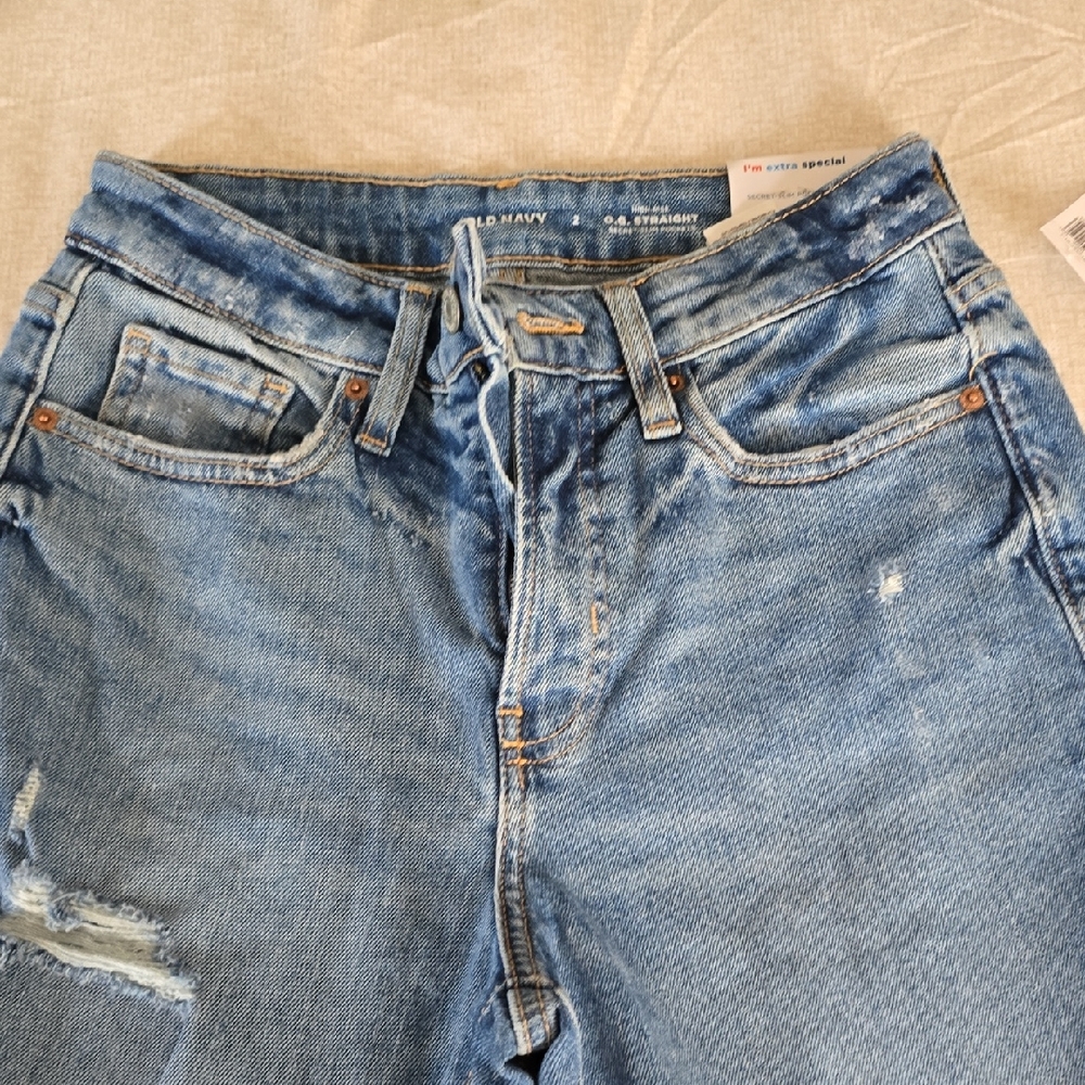 Old Navy Light Blue Ripped Jeans